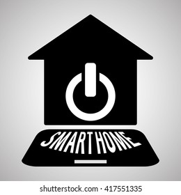 Smart home design. Technology icon. system concept