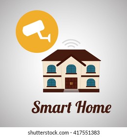 Smart home design. Technology icon. system concept