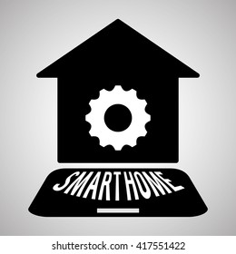 Smart home design. Technology icon. system concept