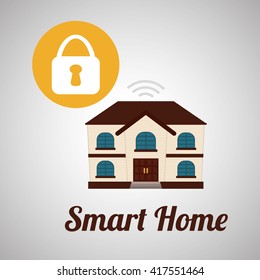 Smart home design. Technology icon. system concept