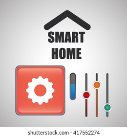 Smart home design. Technology icon. system concept
