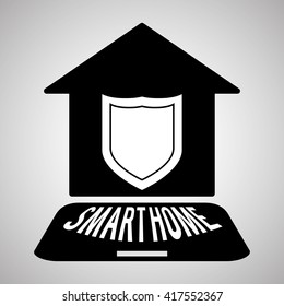 Smart home design. Technology icon. system concept