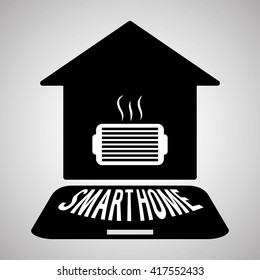 Smart home design. Technology icon. system concept