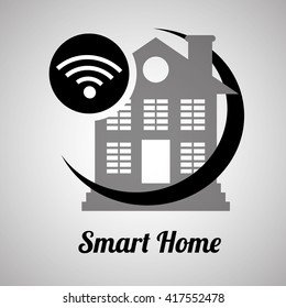 Smart home design. Technology icon. system concept