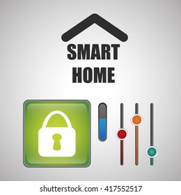 Smart home design. Technology icon. system concept