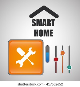 Smart home design. Technology icon. system concept