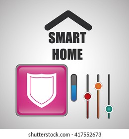Smart home design. Technology icon. system concept