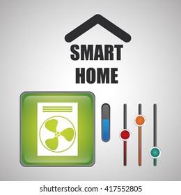 Smart home design. Technology icon. system concept