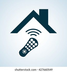 Smart home design. Technology icon. system concept