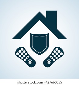 Smart home design. Technology icon. system concept