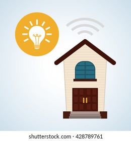 Smart home design. Technology icon. system concept