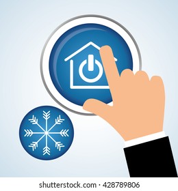 Smart home design. Technology icon. system concept