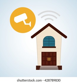 Smart home design. Technology icon. system concept