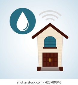 Smart home design. Technology icon. system concept