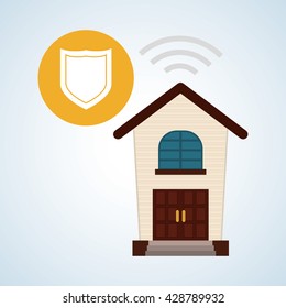 Smart home design. Technology icon. system concept
