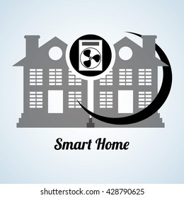 Smart home design. Technology icon. system concept