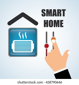 Smart home design. Technology icon. system concept