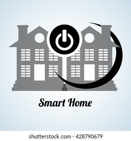Smart home design. Technology icon. system concept