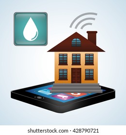 Smart home design. Technology icon. system concept