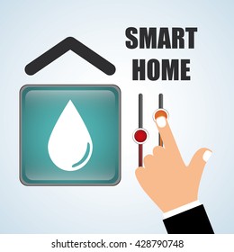 Smart home design. Technology icon. system concept
