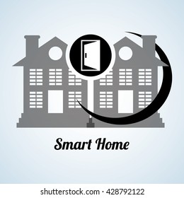 Smart home design. Technology icon. system concept