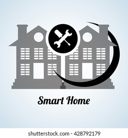 Smart home design. Technology icon. system concept