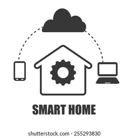 smart home design, vector illustration eps10 graphic 