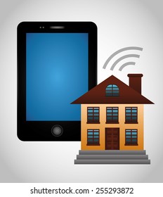 smart home design, vector illustration eps10 graphic 