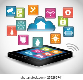 smart home design, vector illustration eps10 graphic 
