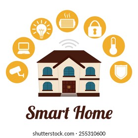 smart home design, vector illustration eps10 graphic 