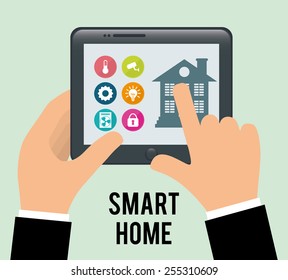 smart home design, vector illustration eps10 graphic 