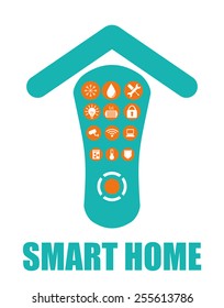 smart home design, vector illustration eps10 graphic 
