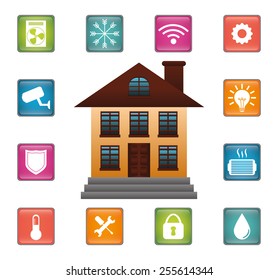 smart home design, vector illustration eps10 graphic 
