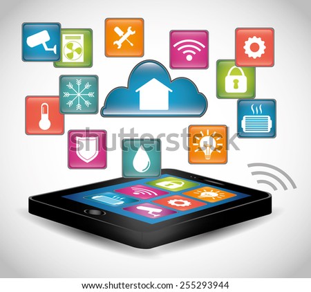 smart home design, vector illustration eps10 graphic 