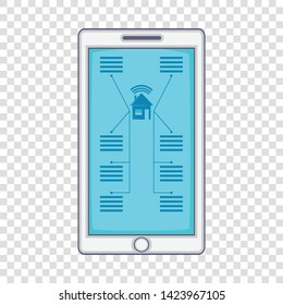 Smart home device icon. Cartoon illustration of smart home device vector icon for web