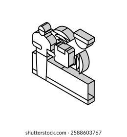 smart home device installation isometric icon vector. smart home device installation sign. isolated symbol illustration
