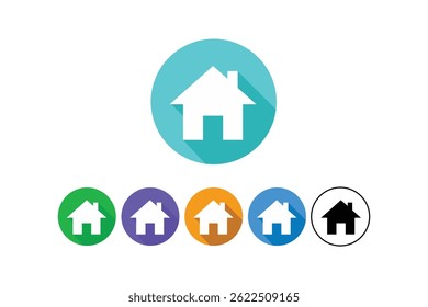 Smart Home Devices Flat Icons, Flat Home Icons, Web Homepage Icon Set, Immobilien Icon Set
