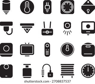 Paquete de iconos de dispositivos domésticos inteligentes