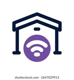 ícone duotônico do smart home. Ícone vetorial moderno e elegante para sites, aplicativos móveis, materiais de marketing e design corporativo. Totalmente dimensionável e pronto para uso.