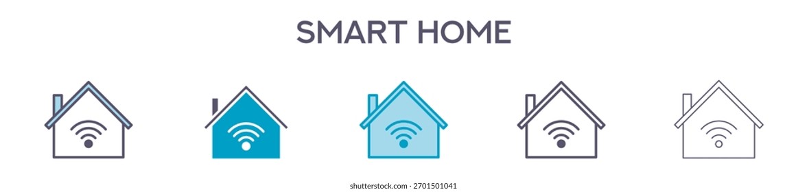 Smart Home Element For Design Graphic - Multi Styles