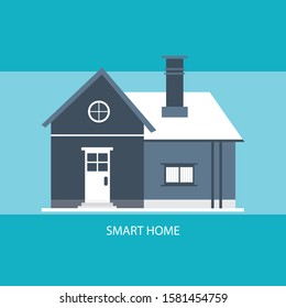 
Smart home. Flat design style vector illustration 