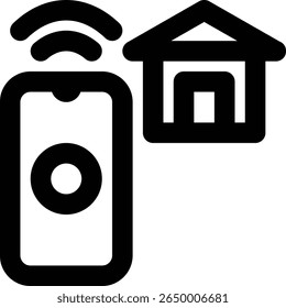 Smart Home, Smart House, Fernbedienung, Gliederungssymbol