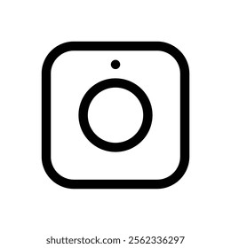 Smart home hub. Editable stroke vector icon.
