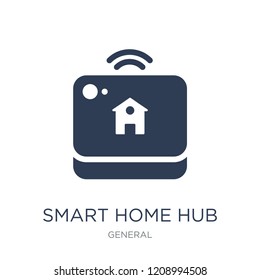 smart home hub icon. Trendy flat vector smart home hub icon on white background from General collection, vector illustration can be use for web and mobile, eps10