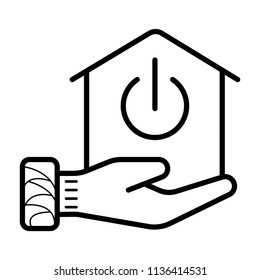 Smart home icon.