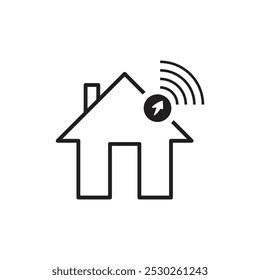 Ícone Smart Home Tecnologia conectada para automação residencial

