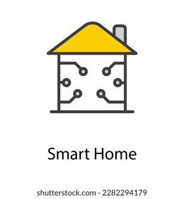 Smart home icon design stock illustration