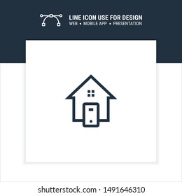 smart home icon design vector illustration