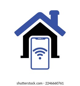 Smart Home Icon in Dualtone Style