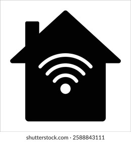 Smart Home Icon Element For Design